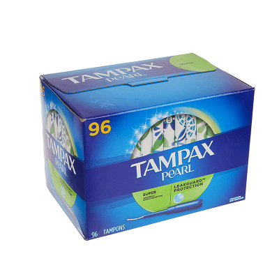 Tampax Pearl Super Absorbency Tampons丹碧丝珍珠系列卫生棉条大吸收量 无香型 96支